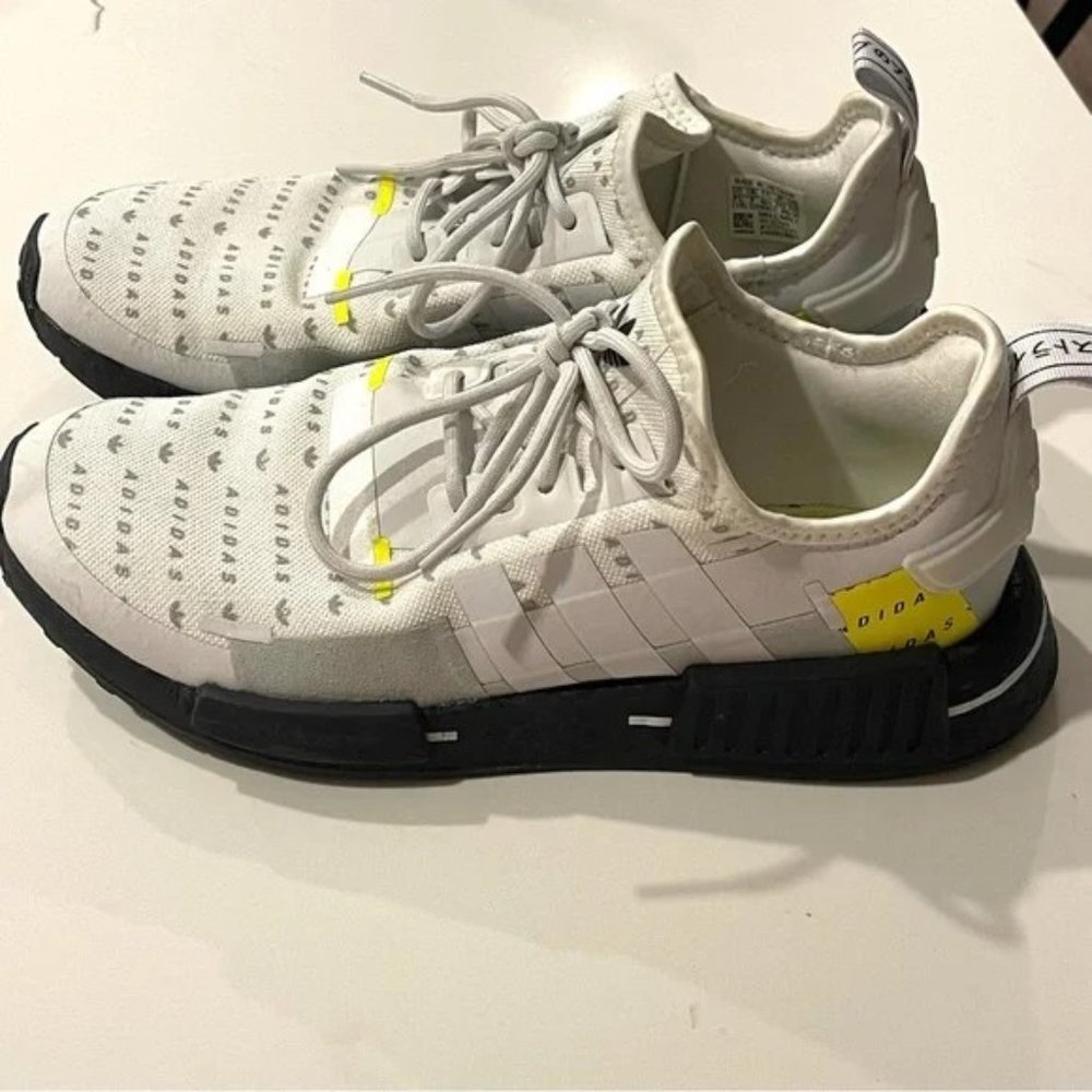 Adidas NMD R1 Crystal White Team Solar Yellow